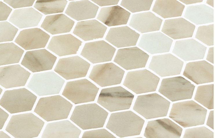 Glazzio Tile Granada (Cordoba Mist) 1″ Hexagon Mosaic Tile- Sheet (.943 SF/ ea)