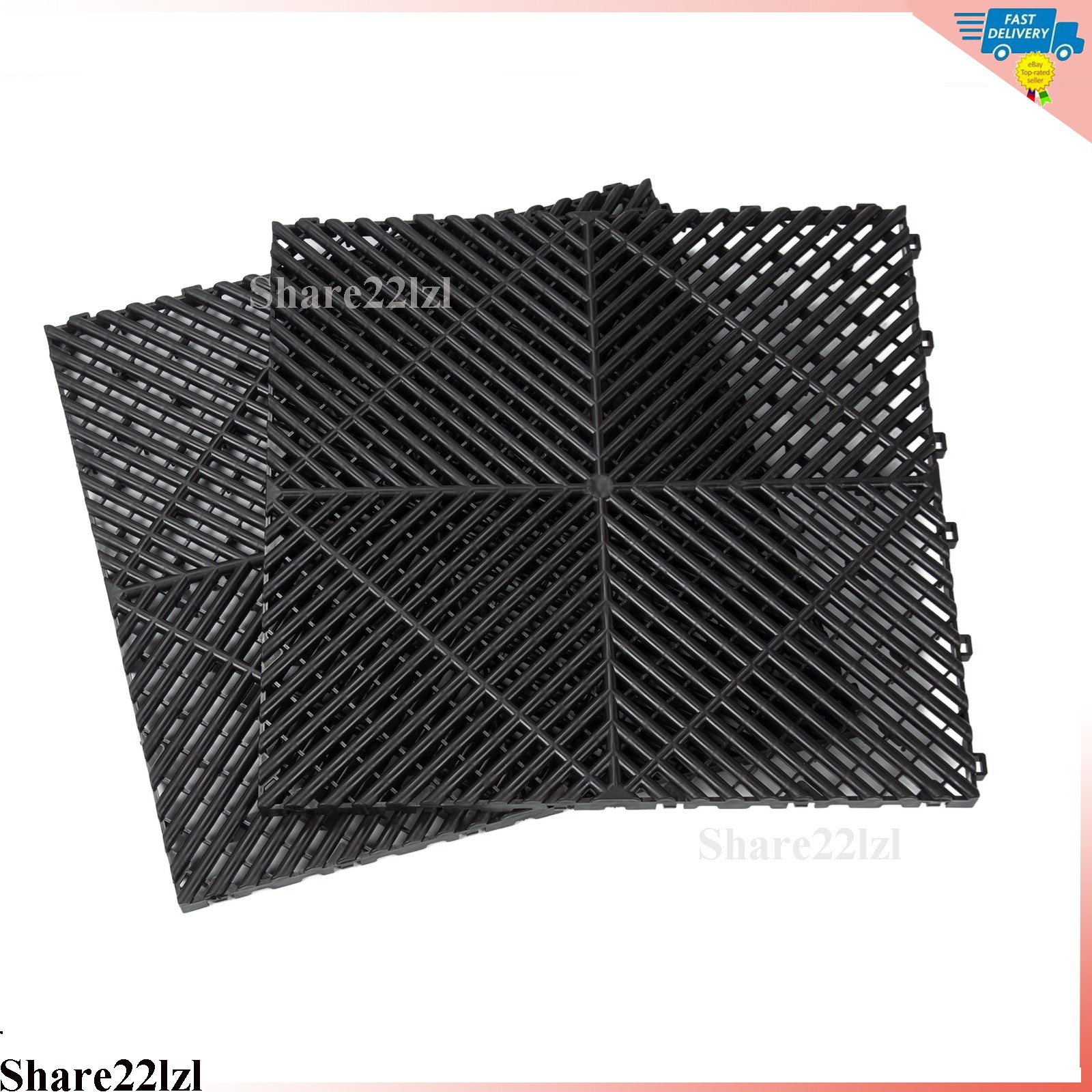 Garage Floor Tiles Interlocking Flooring Tiles 15.75×15.75”/ 40 x 40 cm 25Packs