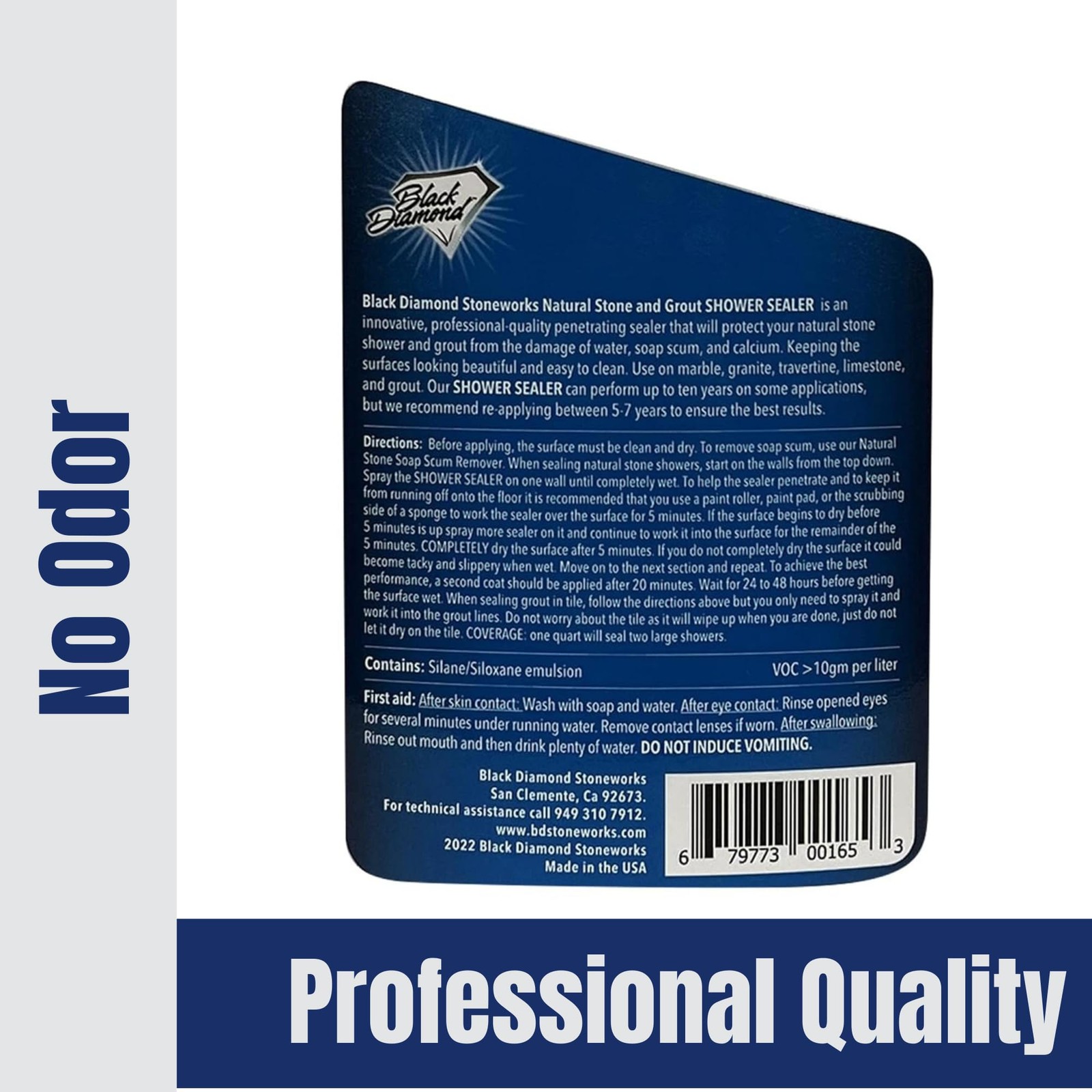 Natural Stone Shower Sealer – Penetrating Water-Based Sealer for Marble, Gran…