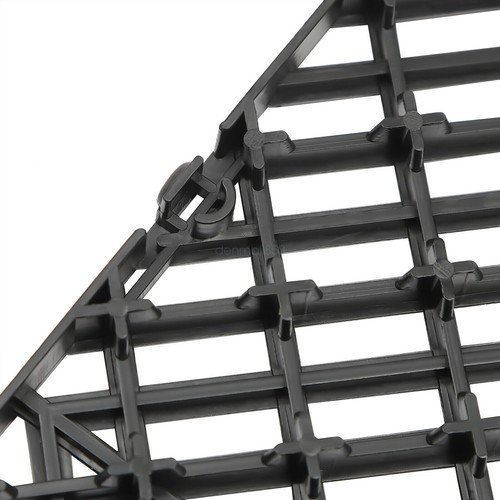 55 PCS 30*30cm Interlocking Deck Tiles Black Anti-Slip PP Deck Tile Modern SALE