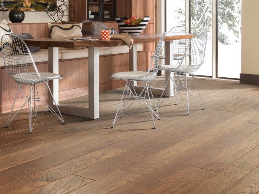 Shaw SW741 Pebble Hill 6″W Handscraped Engineered Hickory – Off White
