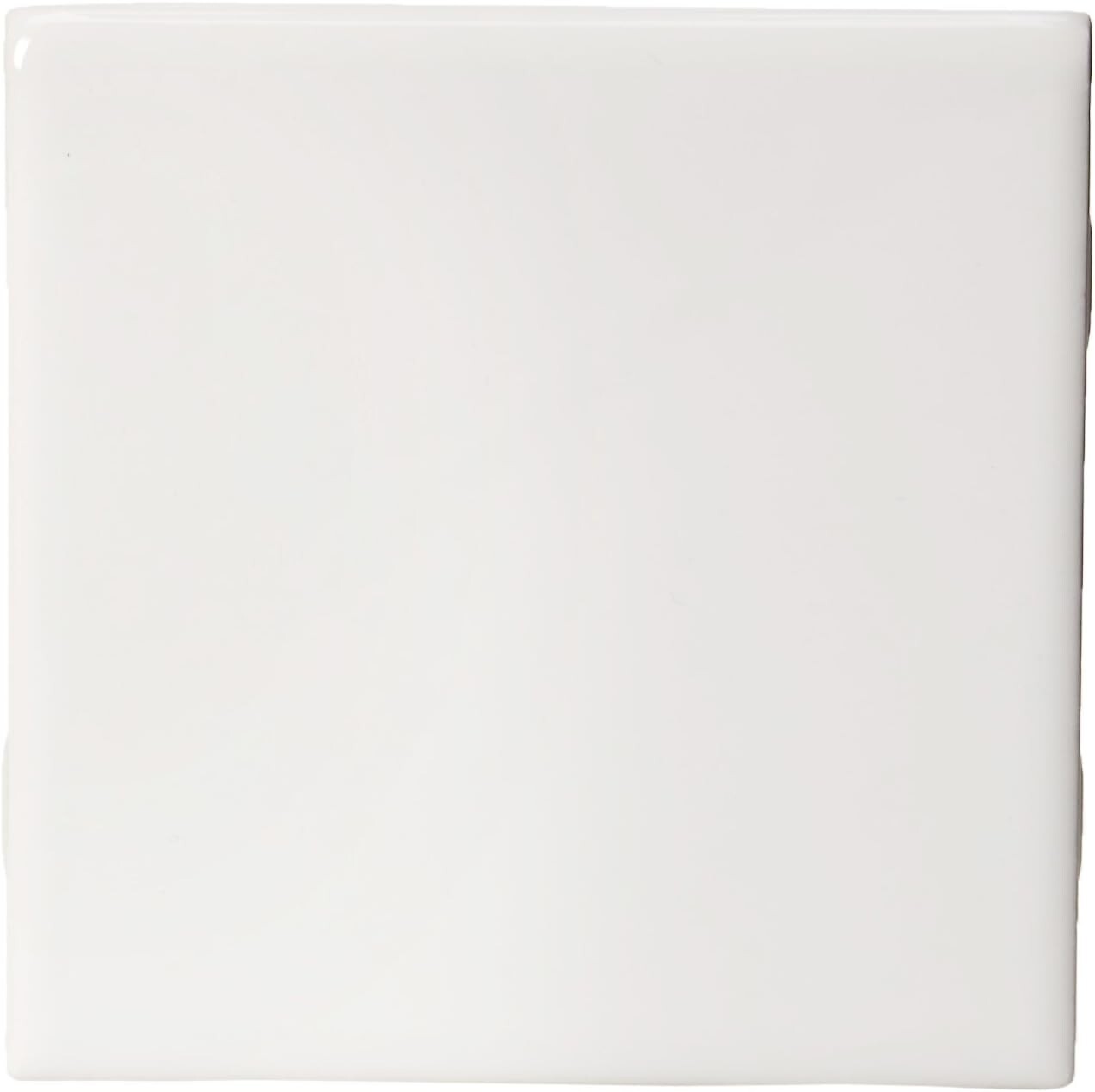 Daltile Semi Gloss 4-1/4 in. x 4-1/4 in. White Ceramic Bullnose Tile (1 PIECE)