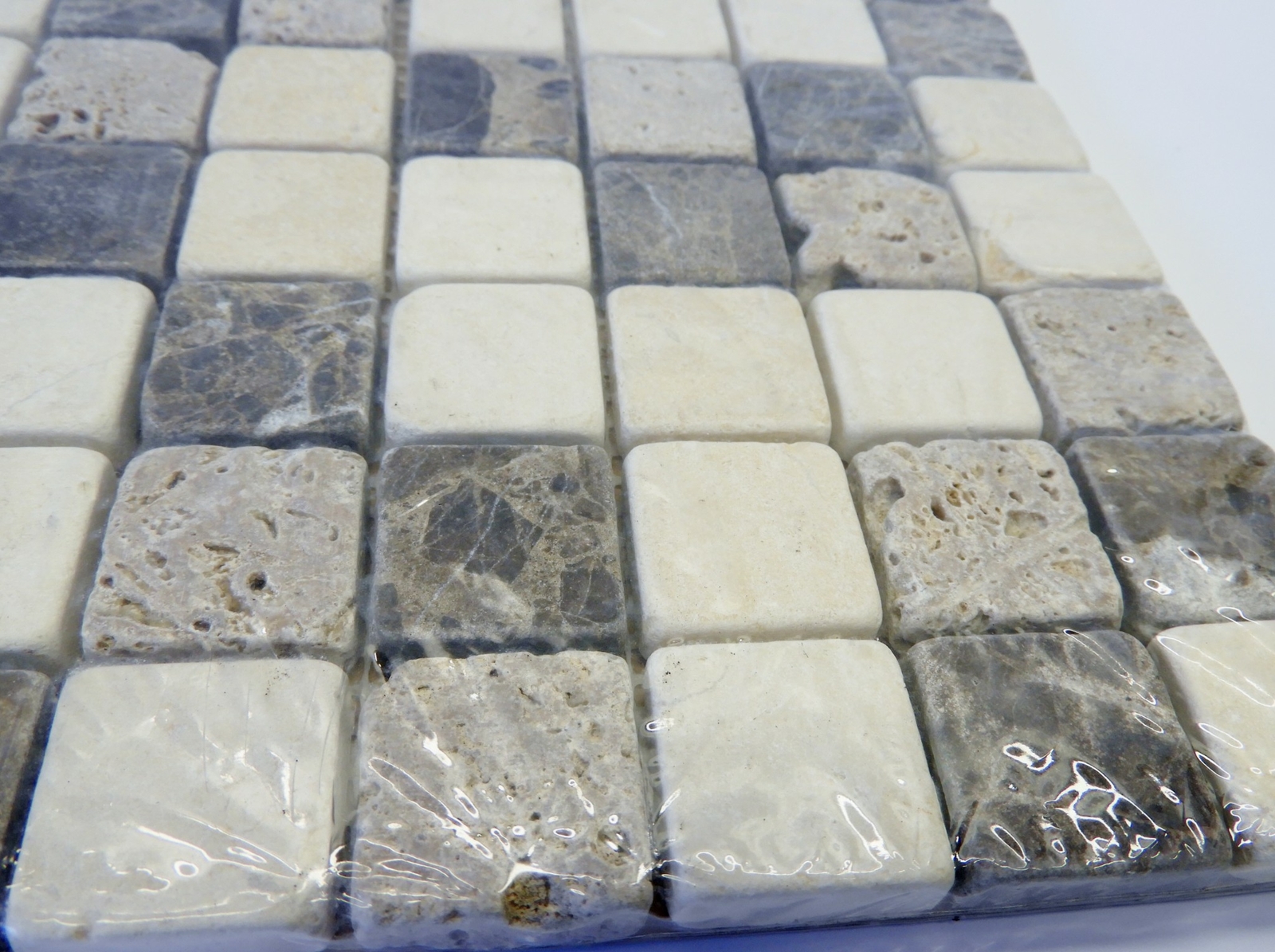 (10 sq ft) Emperador Mossaic Tile Back Splash Marble 10x 11.75″x11.75″x9mm