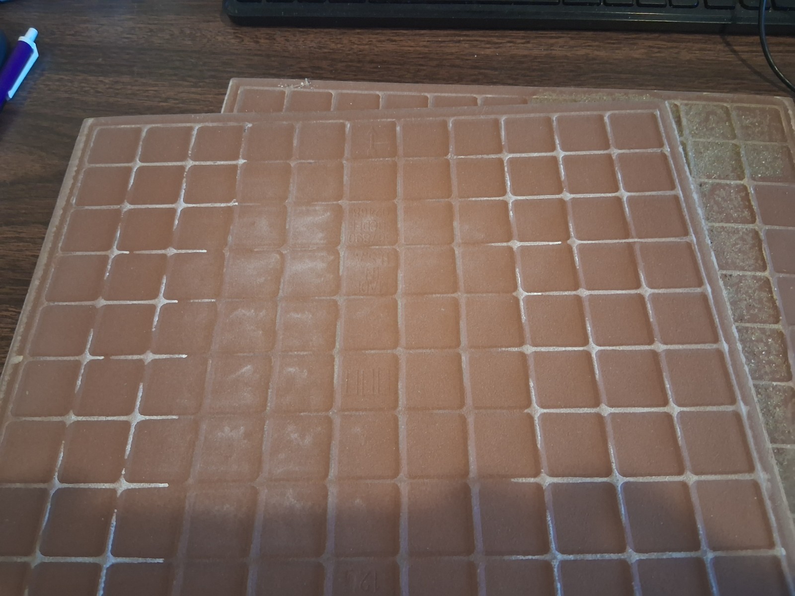 (4 PIECES) 12″ x 12″ LAUFEN CERAMIC TILE, AFRICAN SLATE DESIGN/COLOR, USA MADE