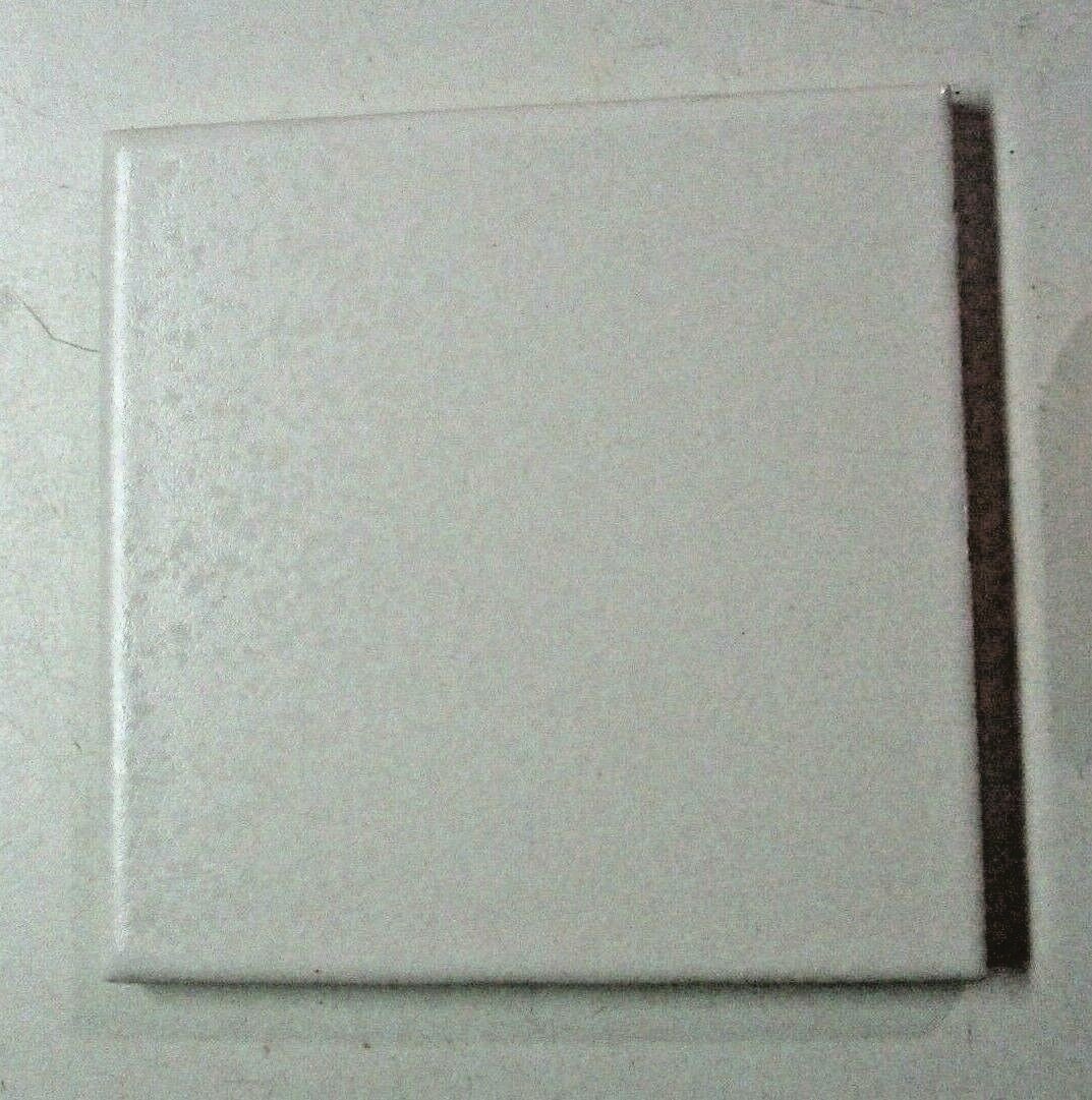 1 Tile FT Florida USA 4-3/8″ 1970 Crystalline Off White Satin Gloss Ceramic Wall