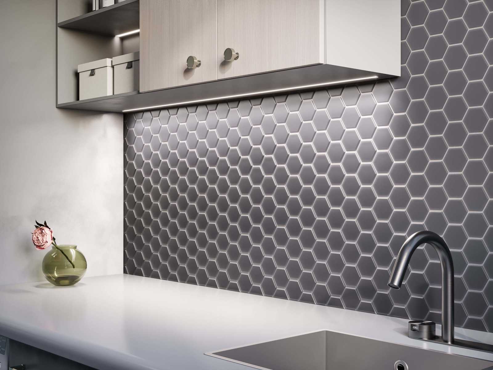Cruz Bay Studio MKT2854 3 inch Beehive – 10″ x 12″ Geometric – Carbon Matte