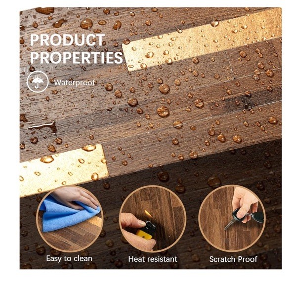 Midcard 10 Sheets Peel and Stick Backsplash PVC Wall Tile
