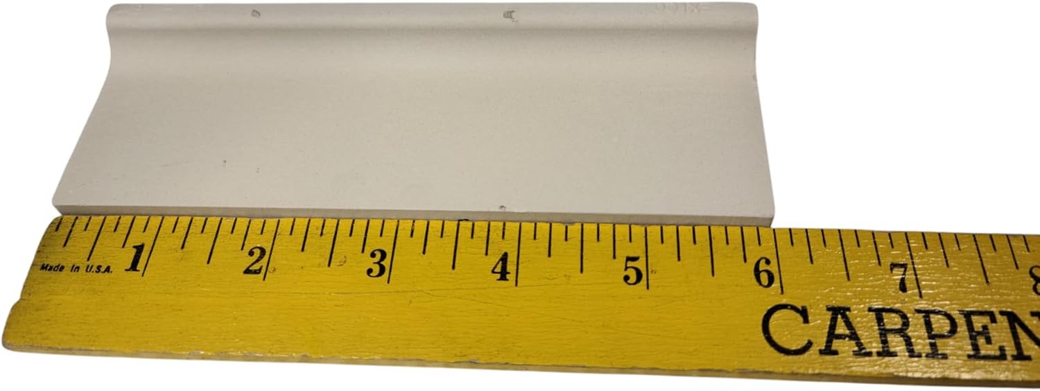 Black 2 x 6 in Ceramic Tile Bullnose Mud Cap Trim Edge 2×6 inch 6 Inch,