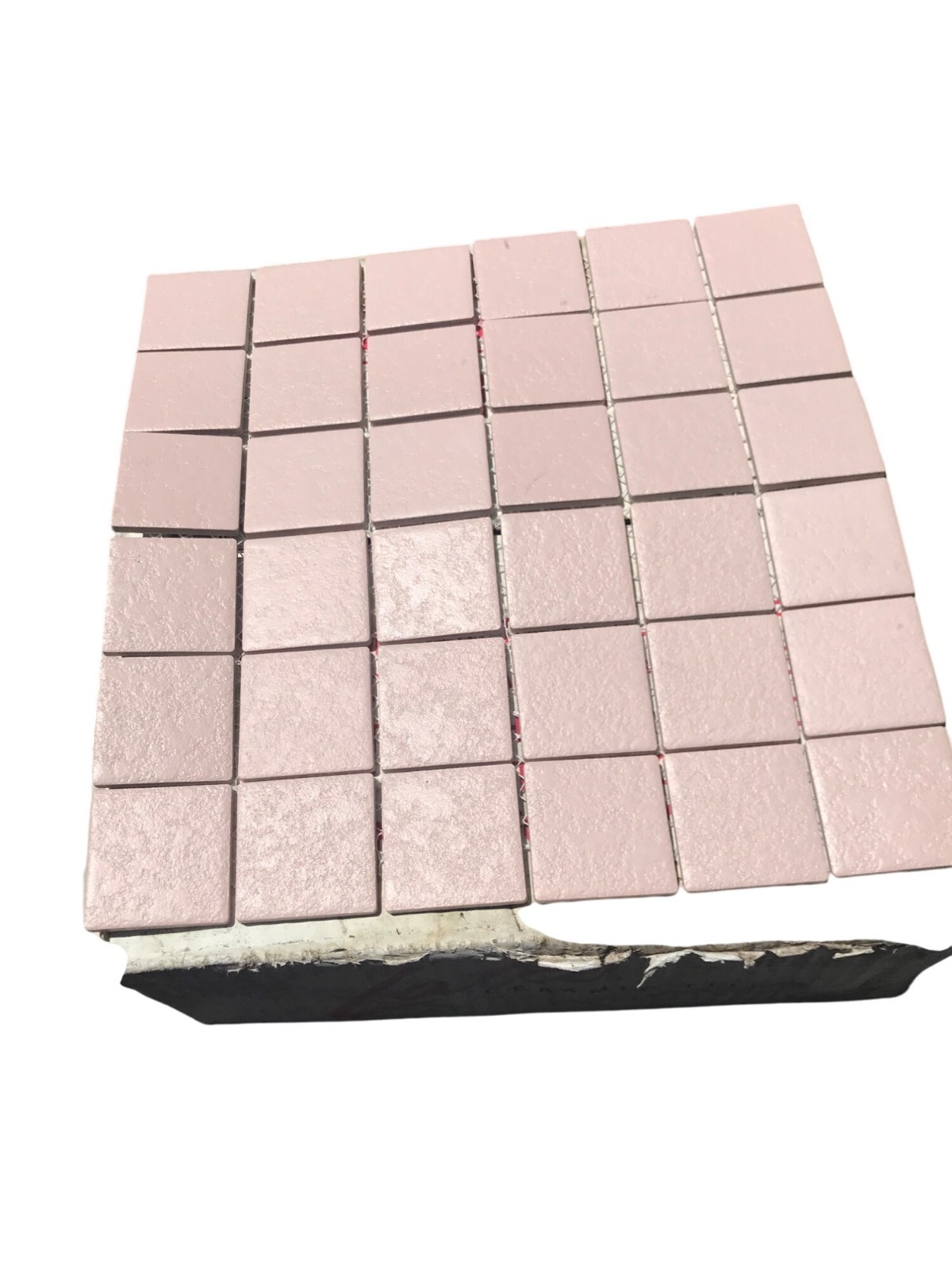 Vintage Latco Nuance Ceramic Floor Tiles 2 1/8 x 2 1/8x Pink Nuf Square Japan 2