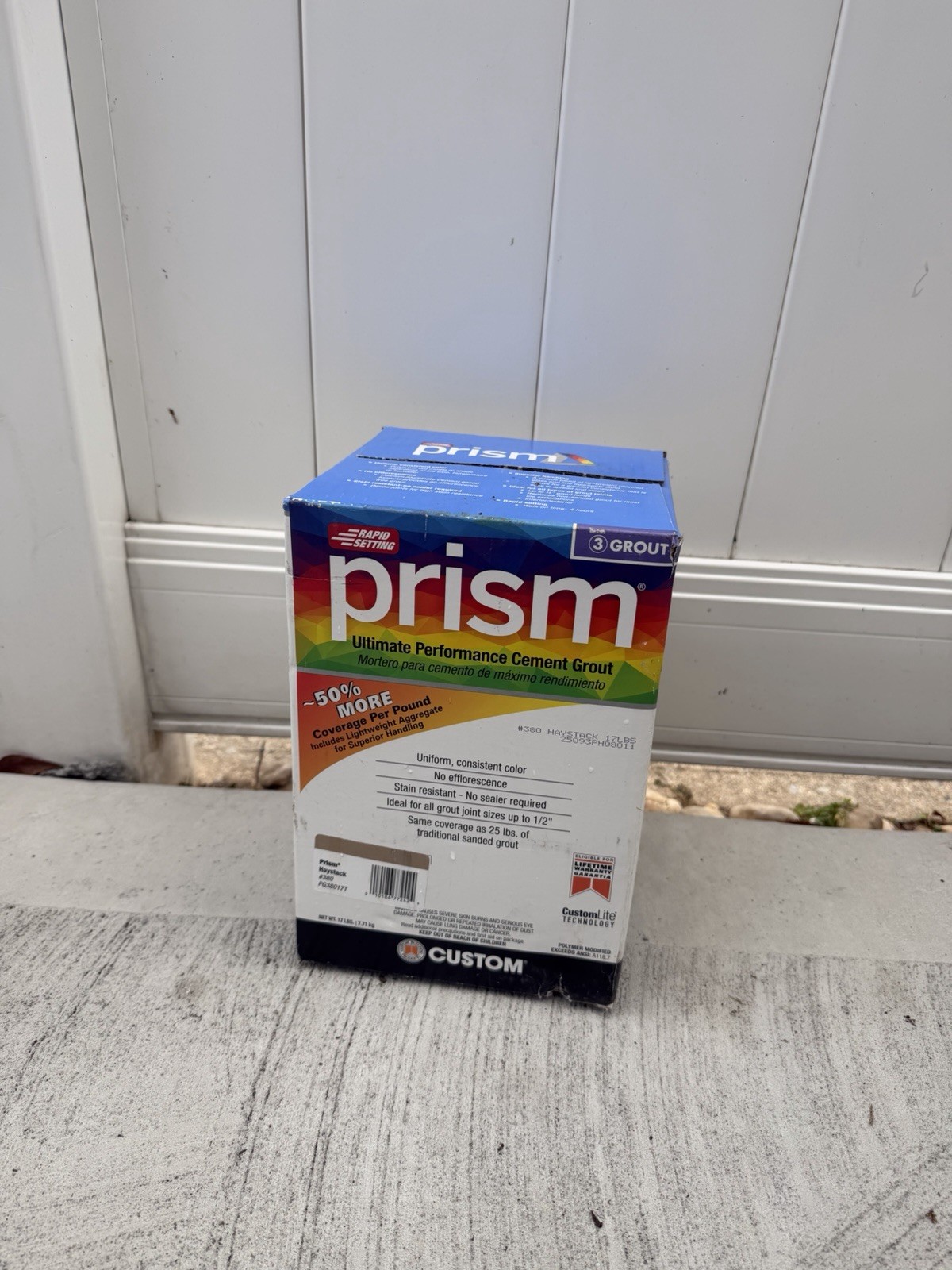 Custom Prism Ultimate Performance Grout – #380 Haystack – 17 lb