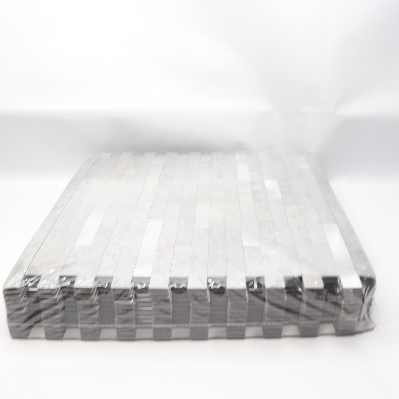 (12-Pk) Tic Tac Tiles Metallic Peel and Stick Tiles Silver Gray 11.5″ x 11.75″