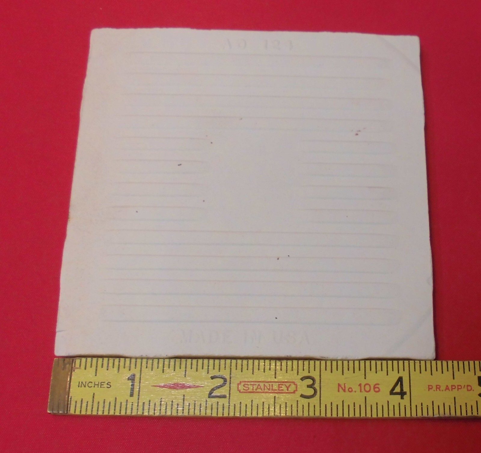 1 pc. Buttercup Yellow: 4-1/4″ Glossy Ceramic Tile by American Olean #12, NOS