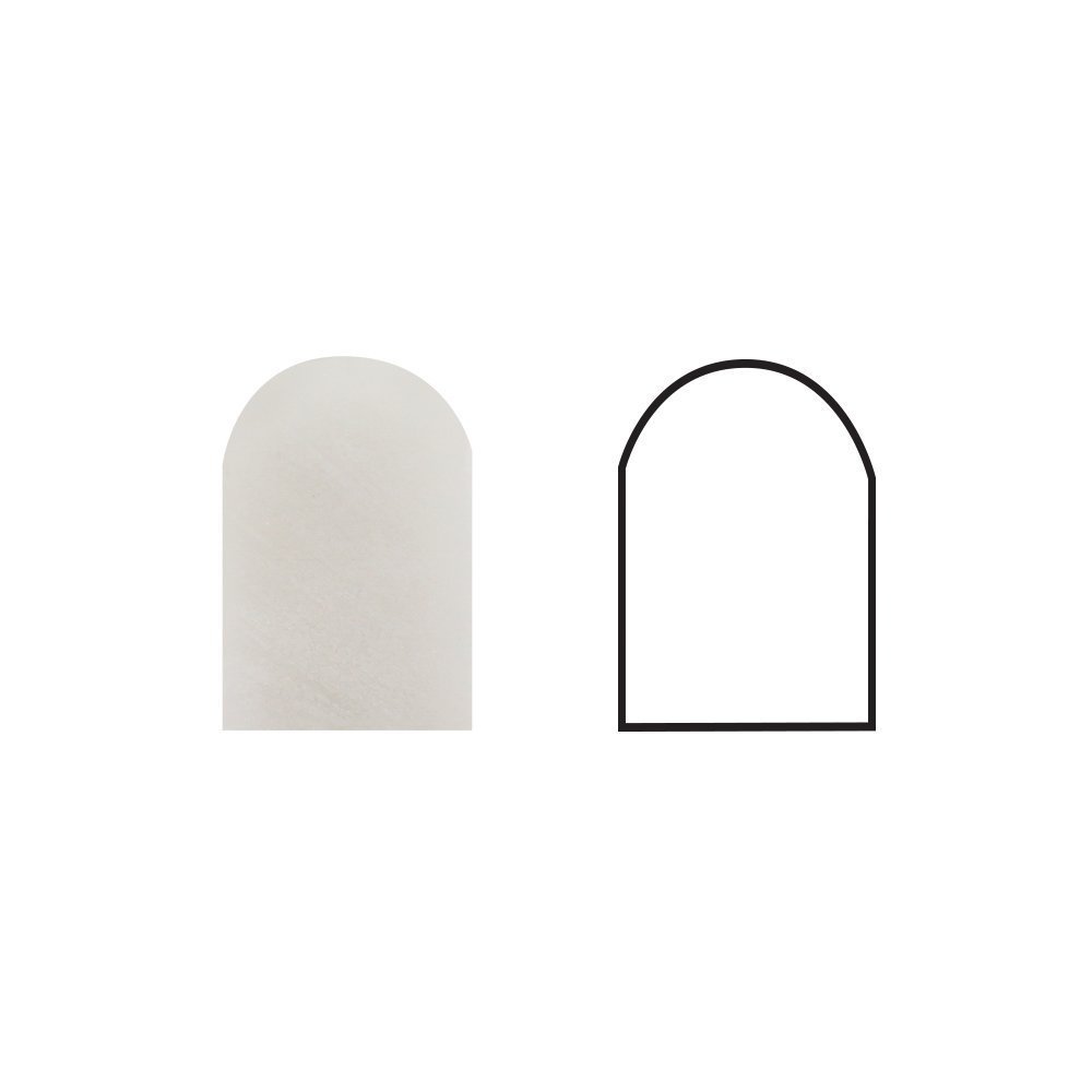 Carrara White Italian (Bianco Carrara) Marble 1/2 X 12 Pencil Liner Trim Molding