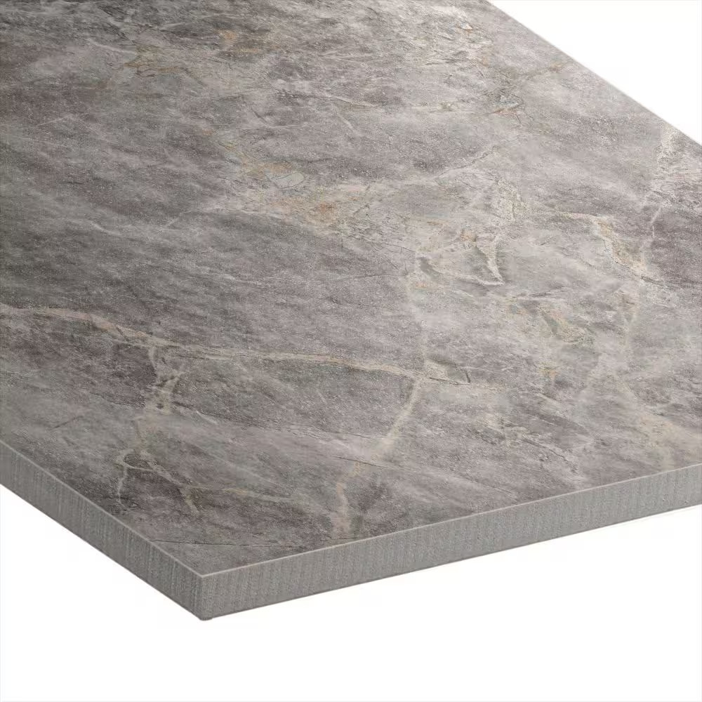 Impero Tuscan Gray 24 In. X 24 In. X 0.75 In. Marble Look Porcelain Paver (Case