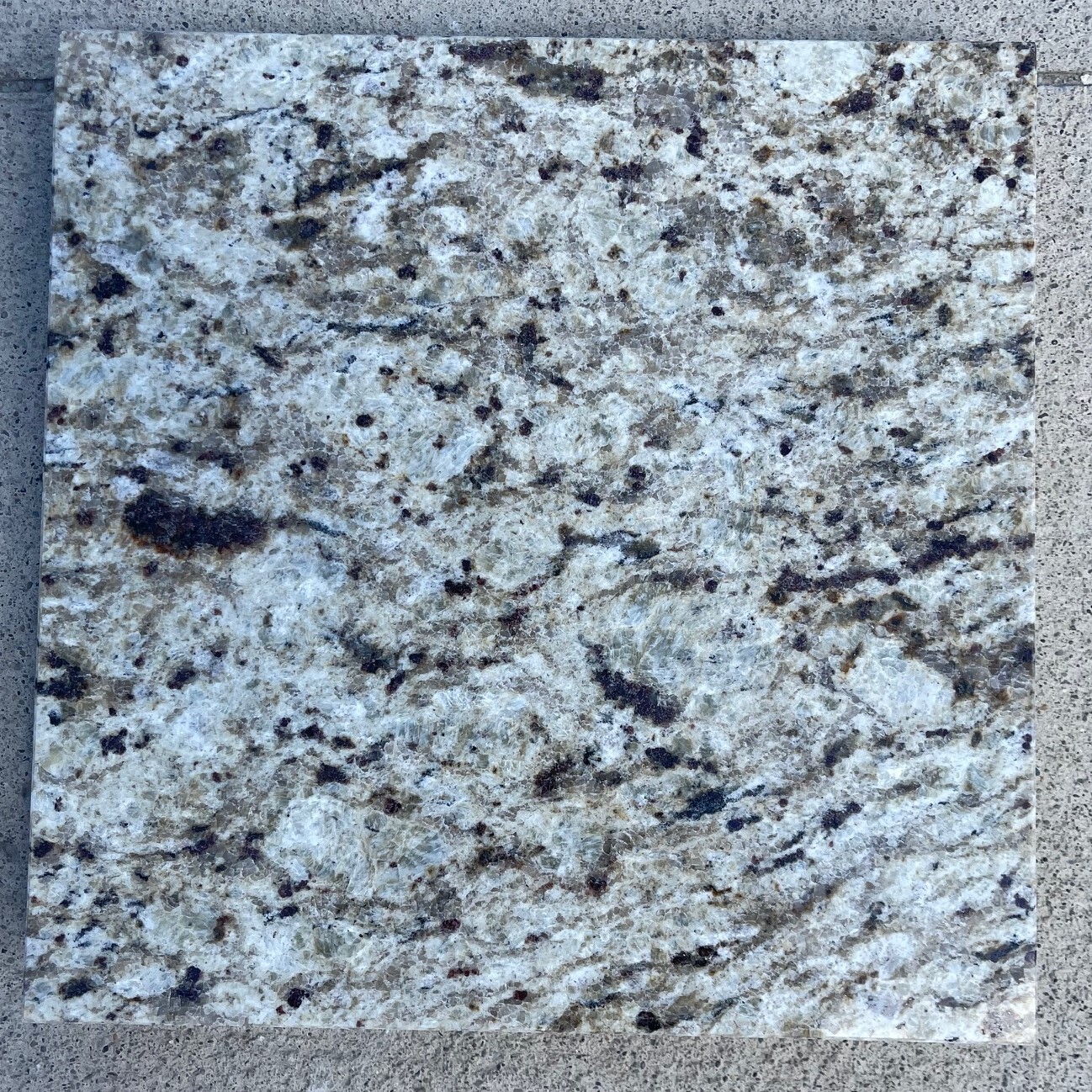 Tile Granite Natural Stone Giallo Ornametal Floor Wall About 3×3 SAMPLE TS-15B