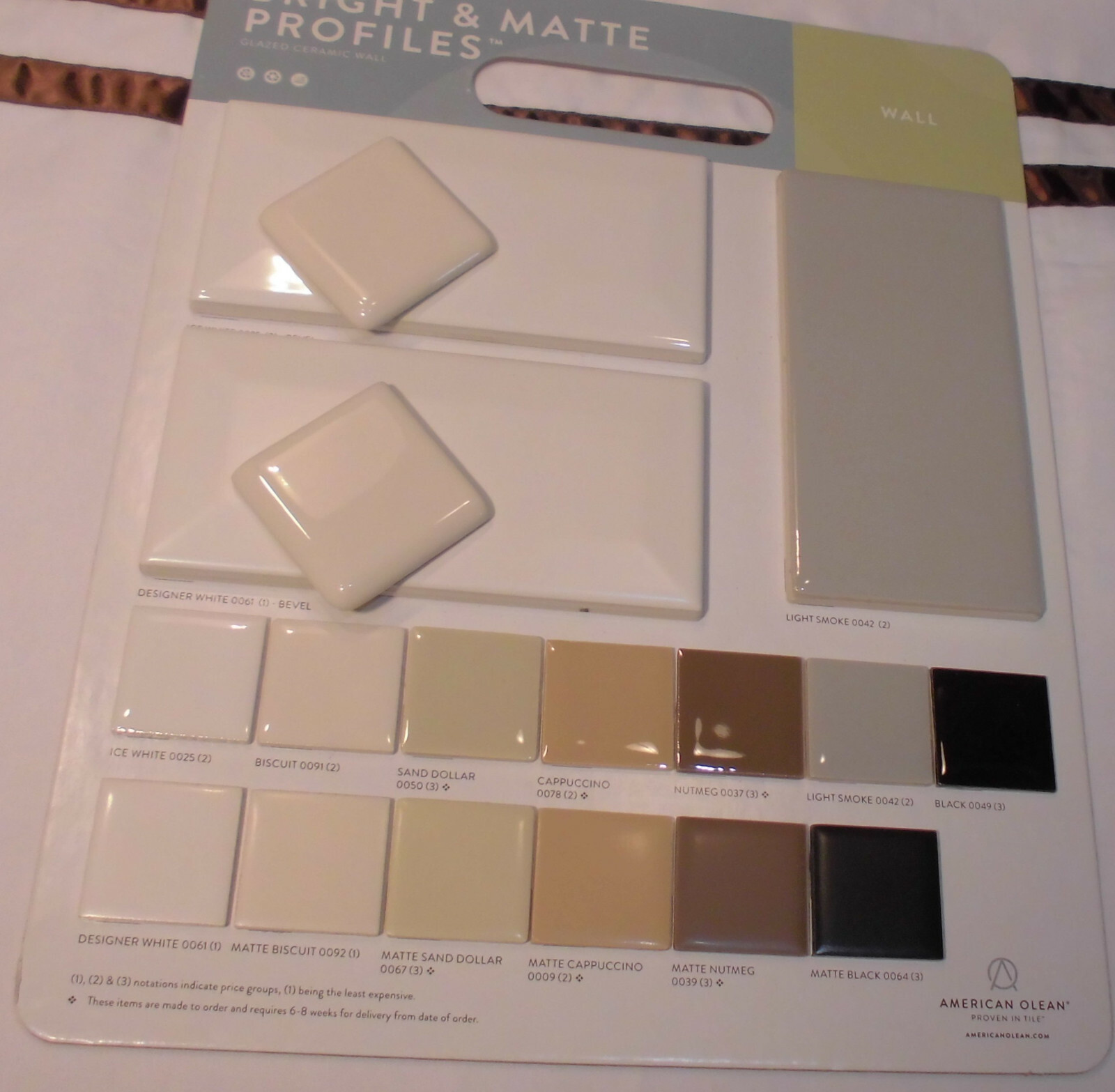 2 pcs. Glossy Biscuit 2″ X 2″ X 5/16″ Ceramic Surface Bullnose Corner Tiles NEW
