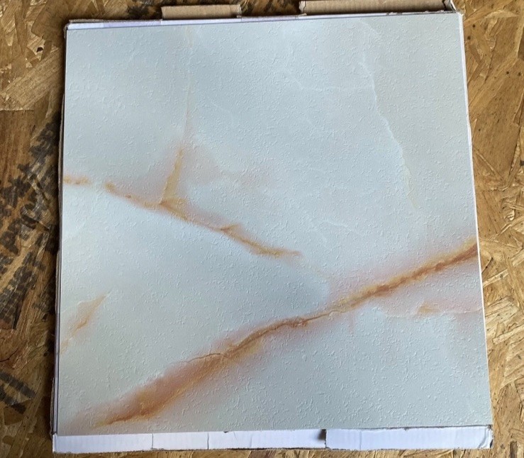10 PCs. Peel & stick VINYL FLOOR TILES . 12×12 Inches. Thick Material.