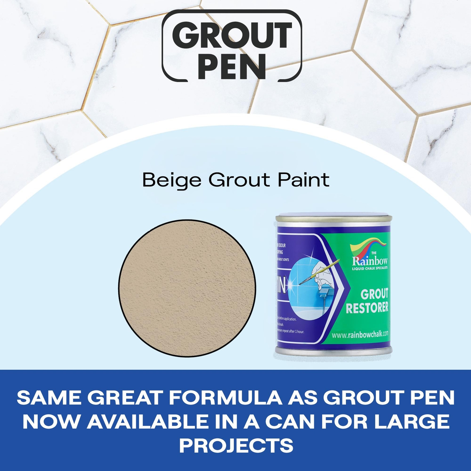 Grout Pen Beige Grout Paint: Waterproof Tile Paint Grout Refresh Restorer for…