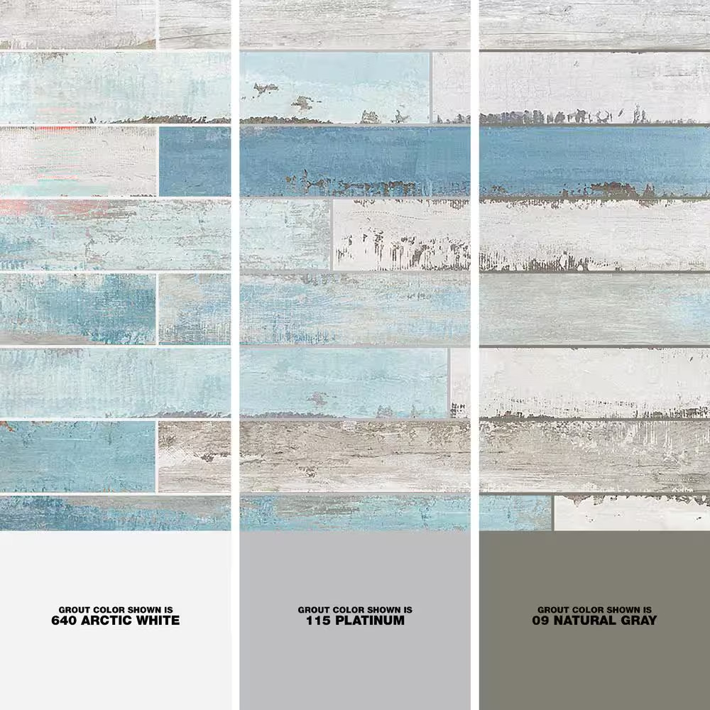 Cypress Multi-Color 4 In. X 32 In. X 9 Mm Matte Wood Look Ceramic Wall Tile (12-