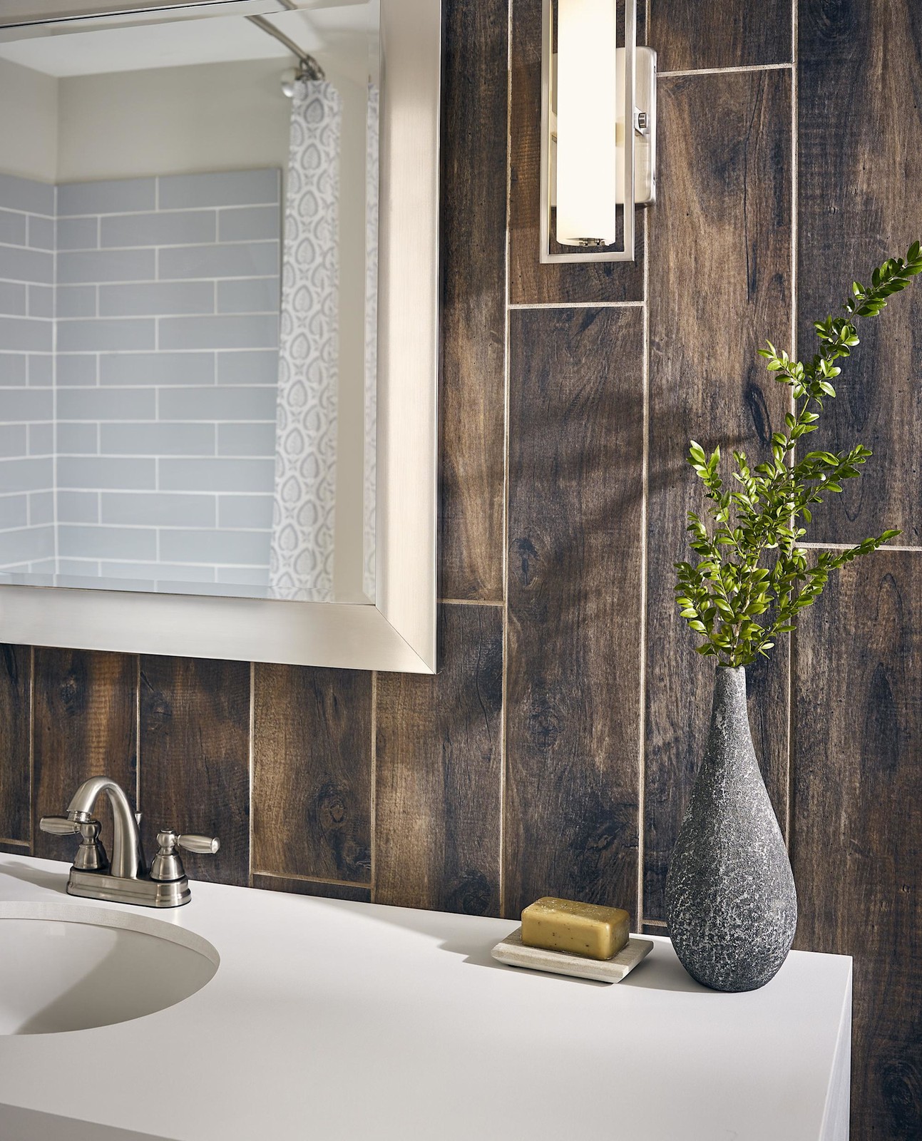 Ackland AKNPTJUN6X36M-PL Juniper – 6″ x 36″ Porcelain Wood Look – Sepia