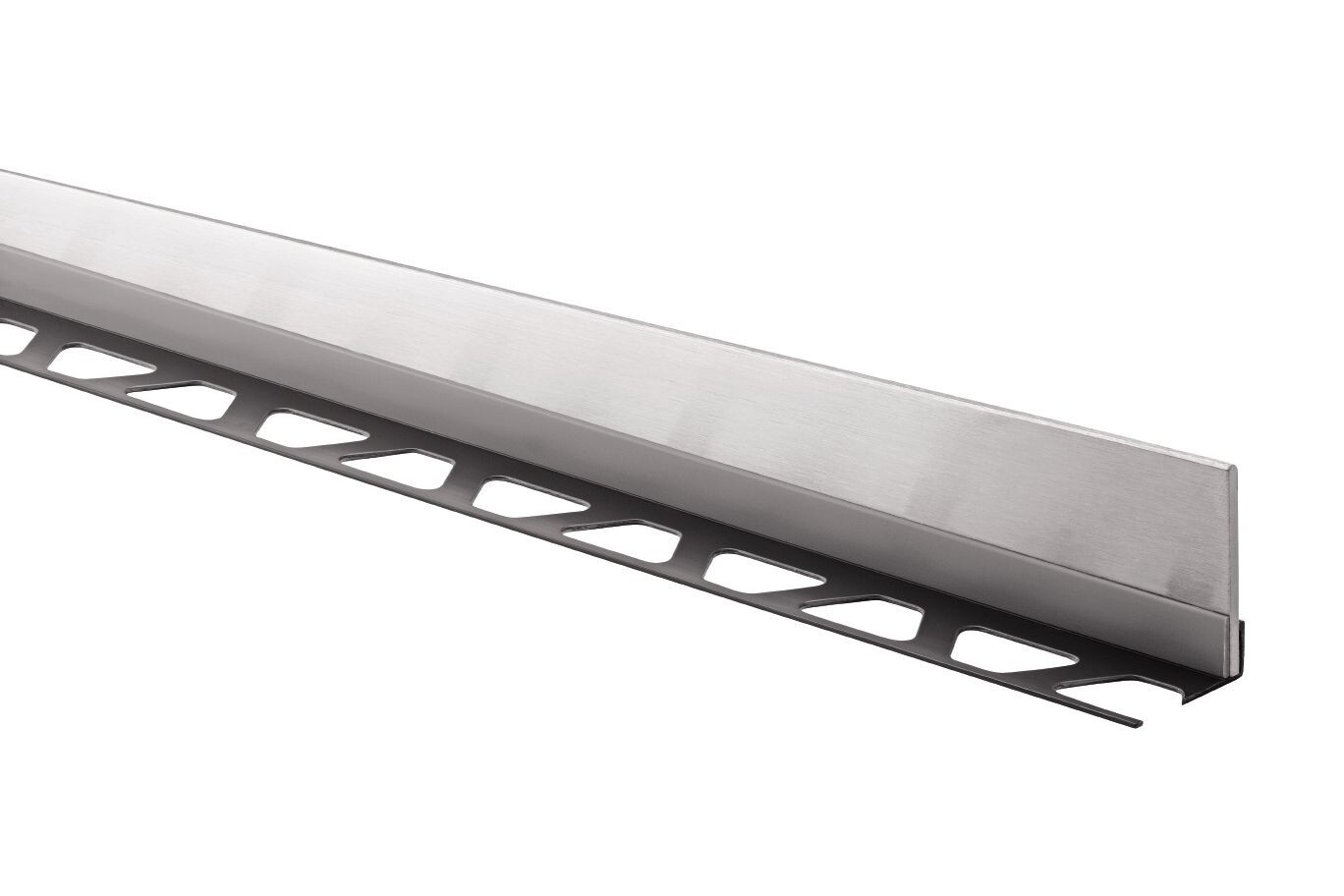 Schluter®-SHOWERPROFILE-S 10mm x 200cm 2%grade SPSB 125 EB/200 Brushed Stainless