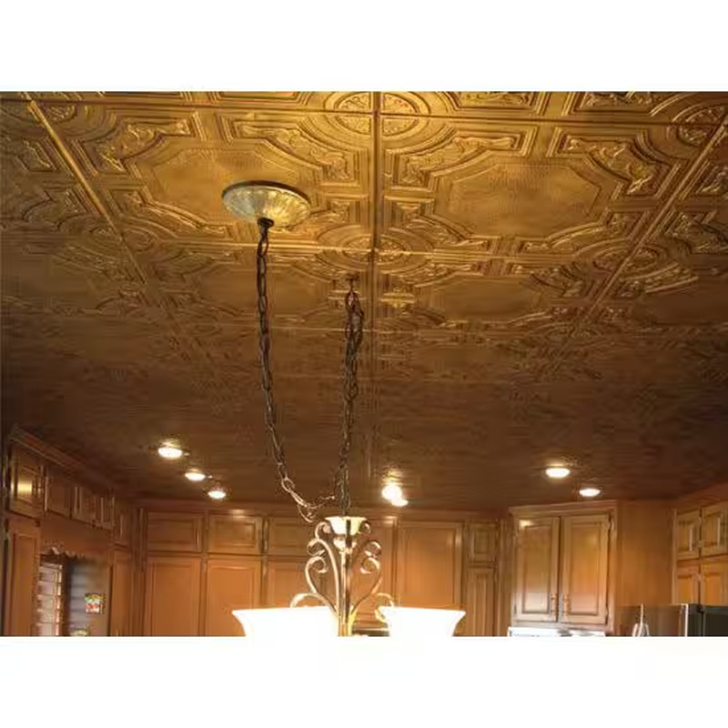 Evergreen 1.6 Ft. X 1.6 Ft. Glue up Foam Ceiling Tile in Plain White (21.6 Sq. F