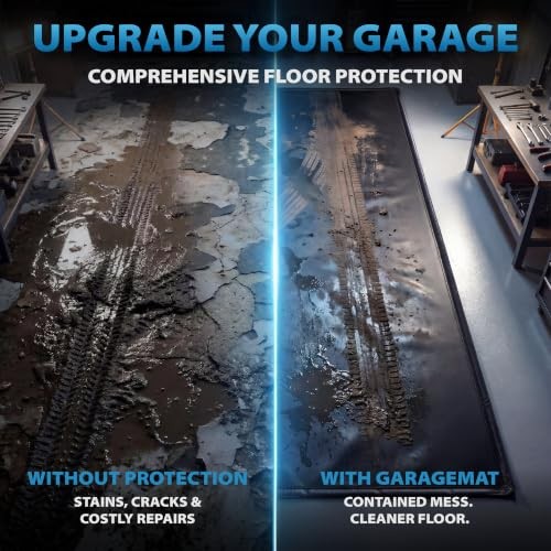 7’9″ x 16′ Heavy-Duty Garage Floor Mat – 610GSM Commercial-Grade PVC