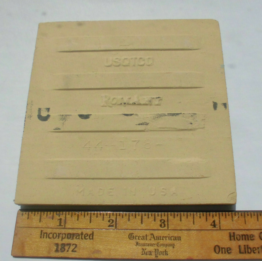 1 pcs. Vintage *Bluest-Green* Ceramic Tile…4-1/4″ Matte Finish by Romany NOS