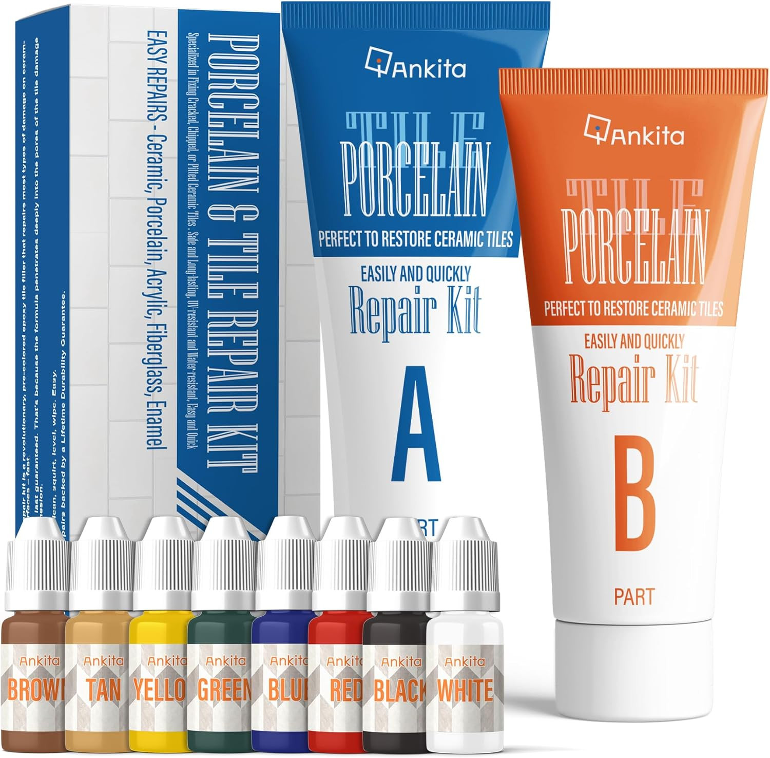 Tile Repair Kit, Ceramic Tile Repair Kit(Color Match), Porcelain Tile Chip Repai