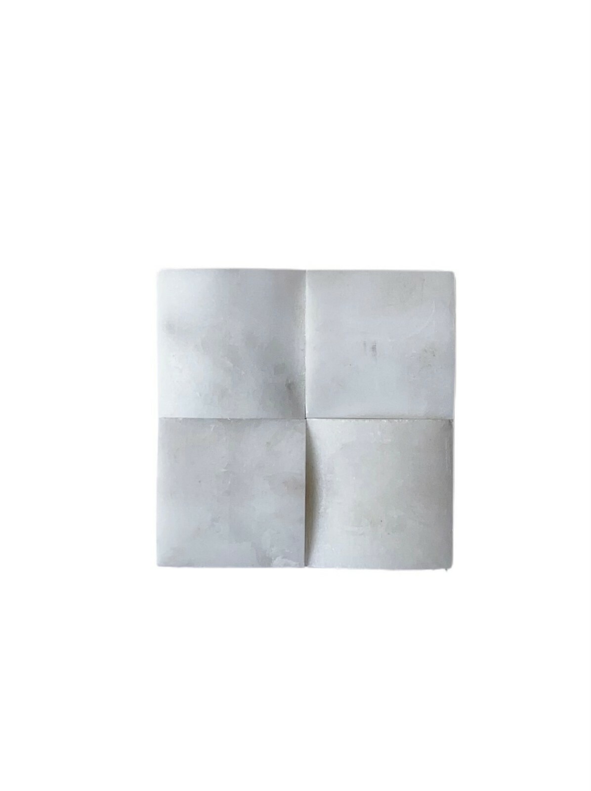 Carrara White 2″ Honed Three Dimensional Marble Mosaic Wall Tile Backsplash Bath