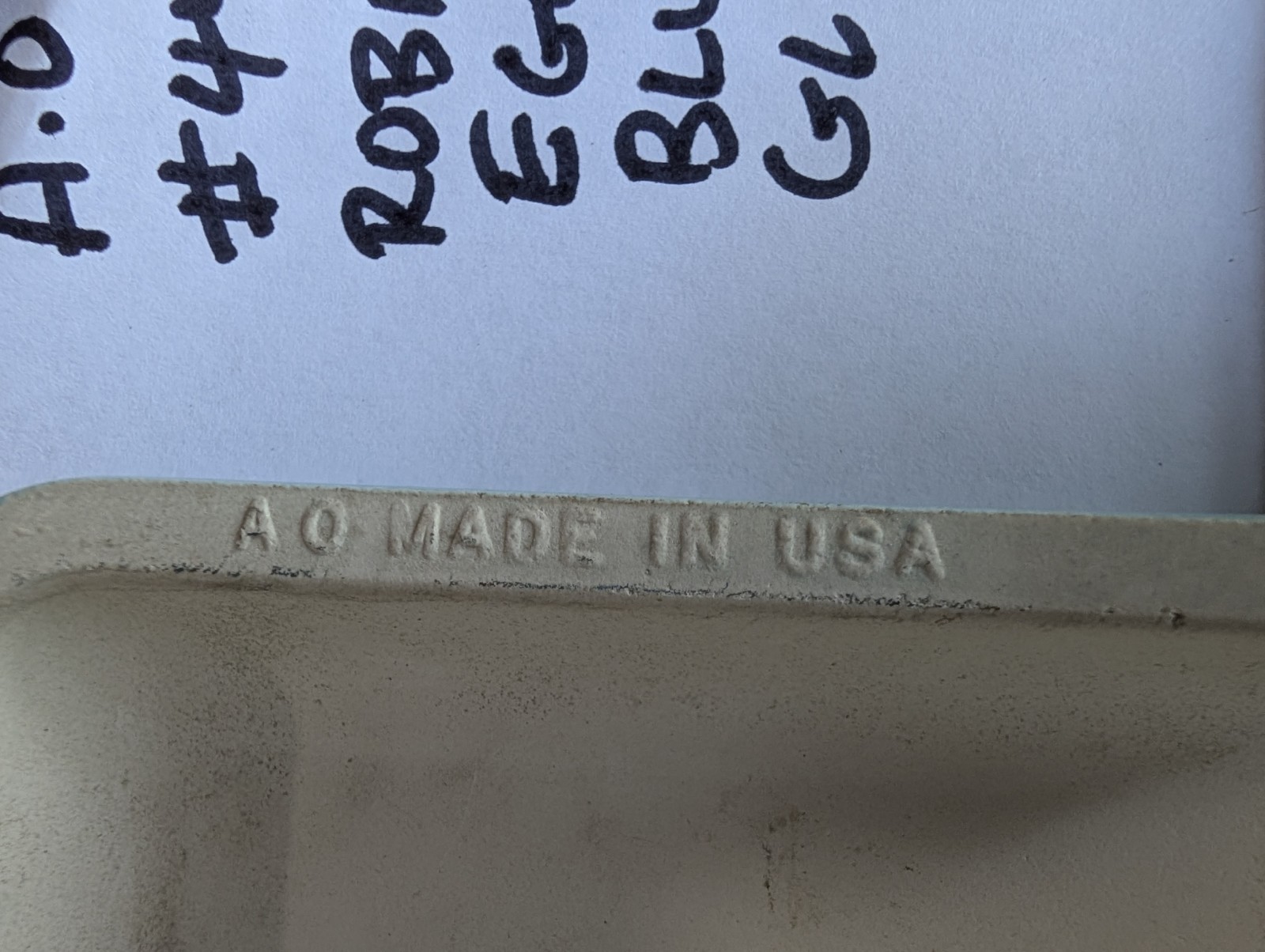 1 pc 4-1/4″ Ceramic Tile Mud Corner Bullnose #44 Robins Egg American Olean Gloss