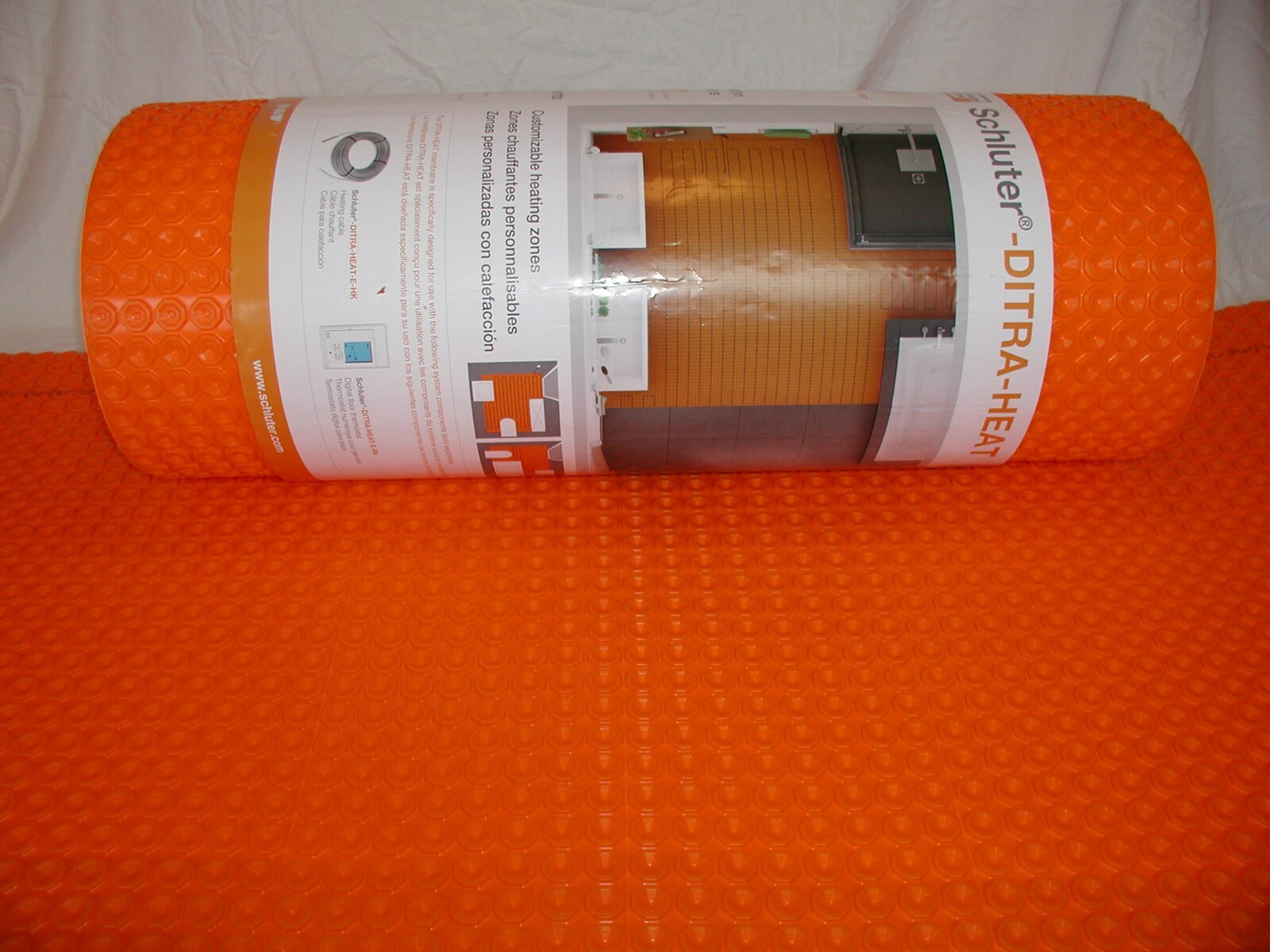 Schluter DITRA HEAT Membrane ~ FULL 134.5 sf Roll ~ 3′ 3″ x 41′ 1″ Roll Size