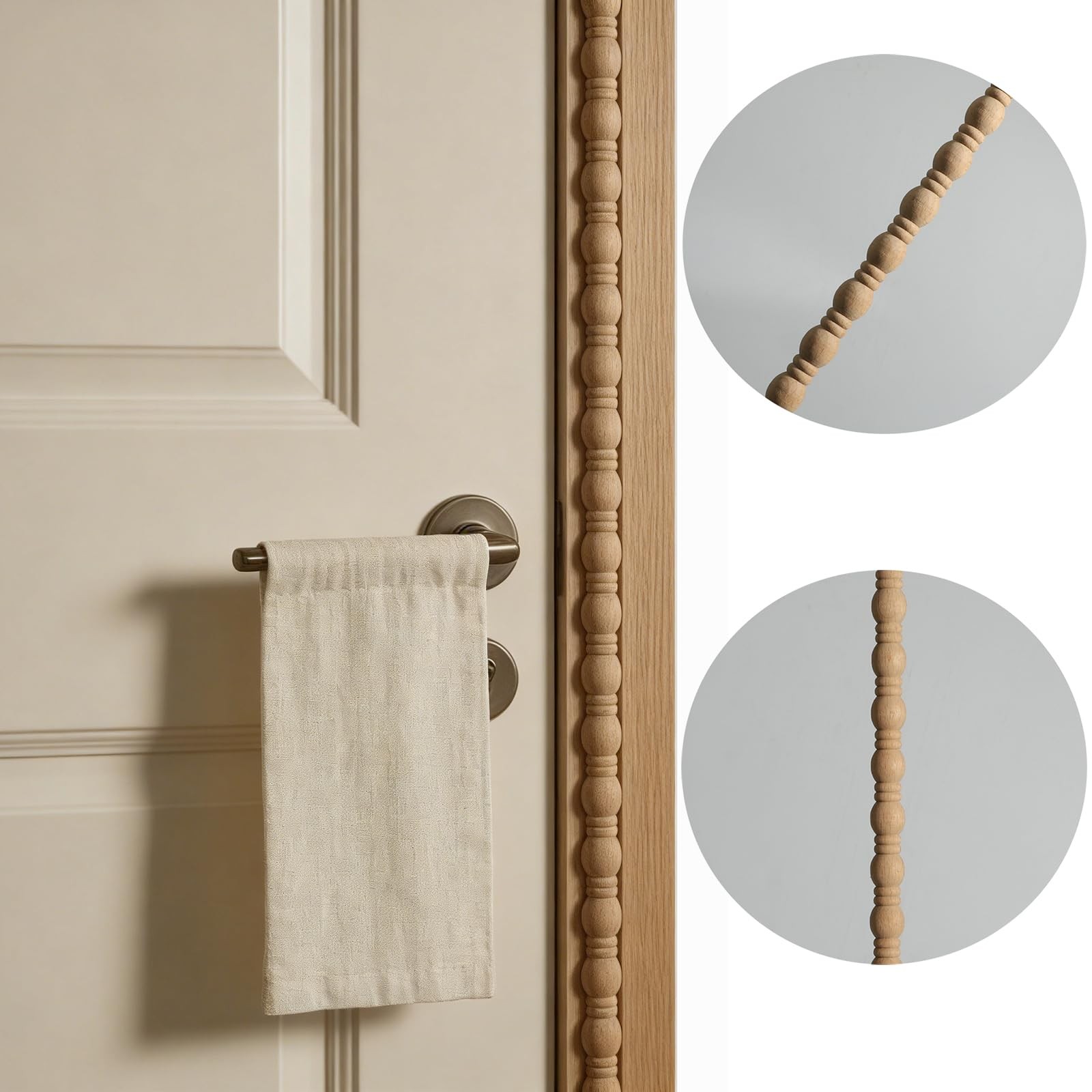 13 Pcs Unfinished 3D Decorative Wood Trim Molding 15.75 Inch Decorative Wood …