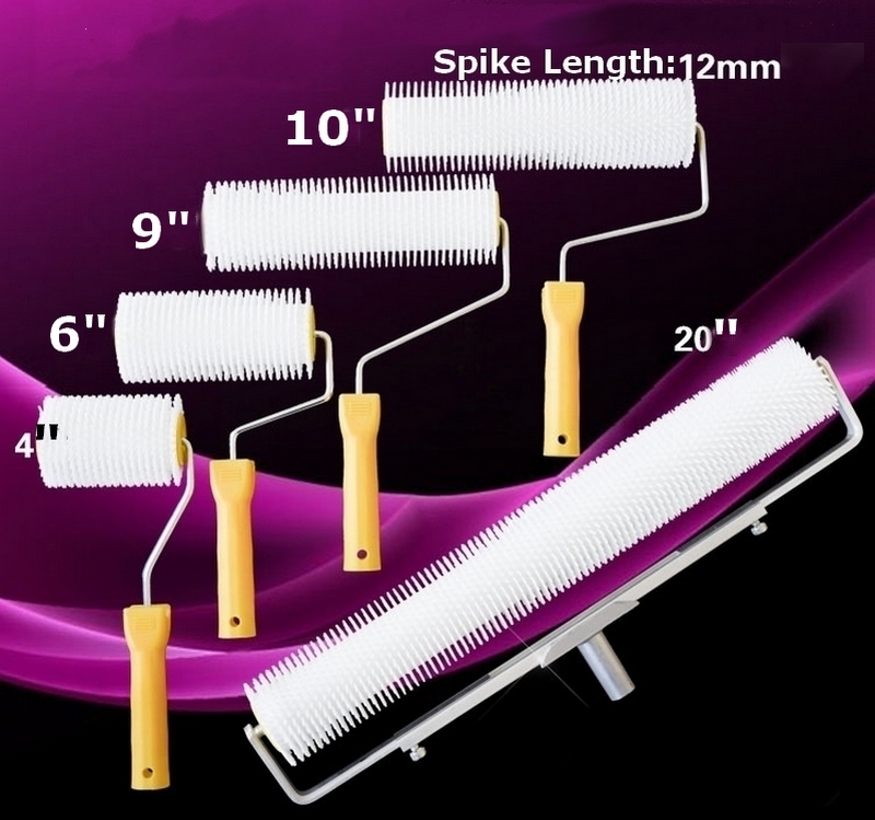 Floor Soft Spike Roller Aeration Latex Self Leveling Flooring Screening Leveler