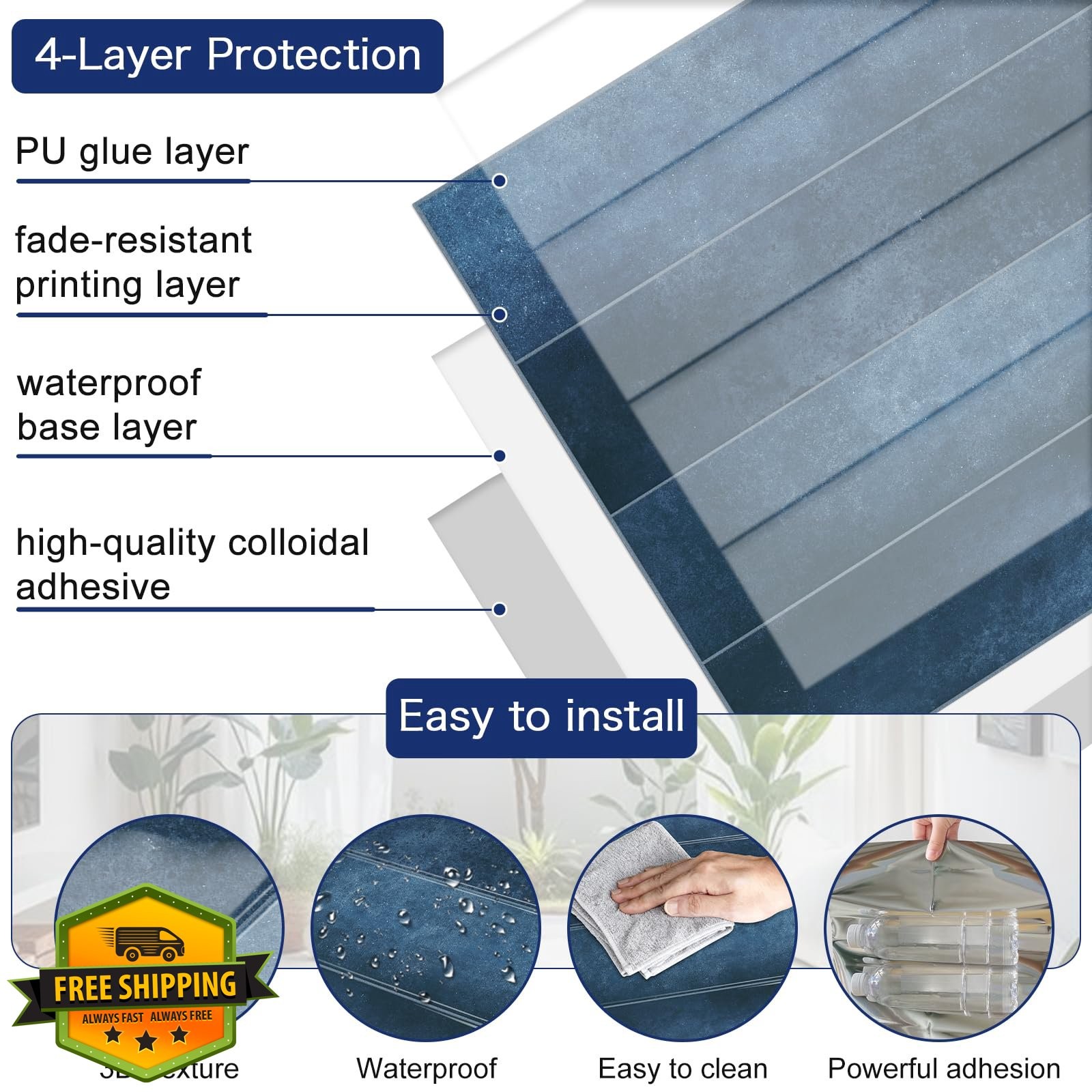 MORCART 2026 New Upgraded Peel and Stick Backsplash, 10 Sheets of 11.8″x11.8″…