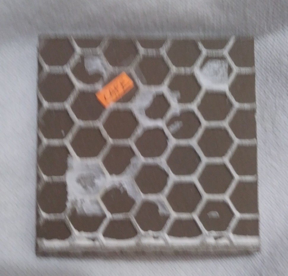 1 ea Ceramic Wall Tile 3-3/4″ Cloudy Cafe Brown Matte Square Sample for Crafts