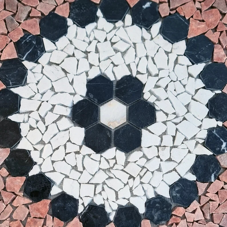 HOME DÉCOR MOSAIC | Square Shape Colorful Mosaic | Beautiful Natural Stone