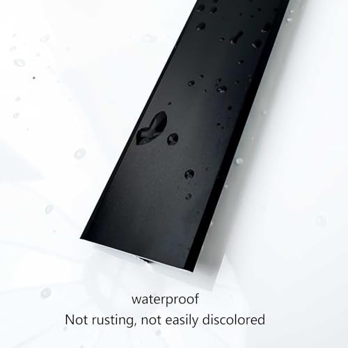 Aluminum T Molding Floor Transition Strip, Black, 4ft, 10 Pack