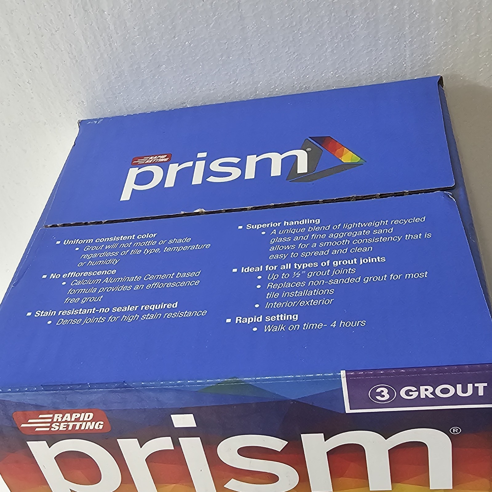 NEW Custom Prism Ultimate Performance Grout – 17 lb Natural Gray Color