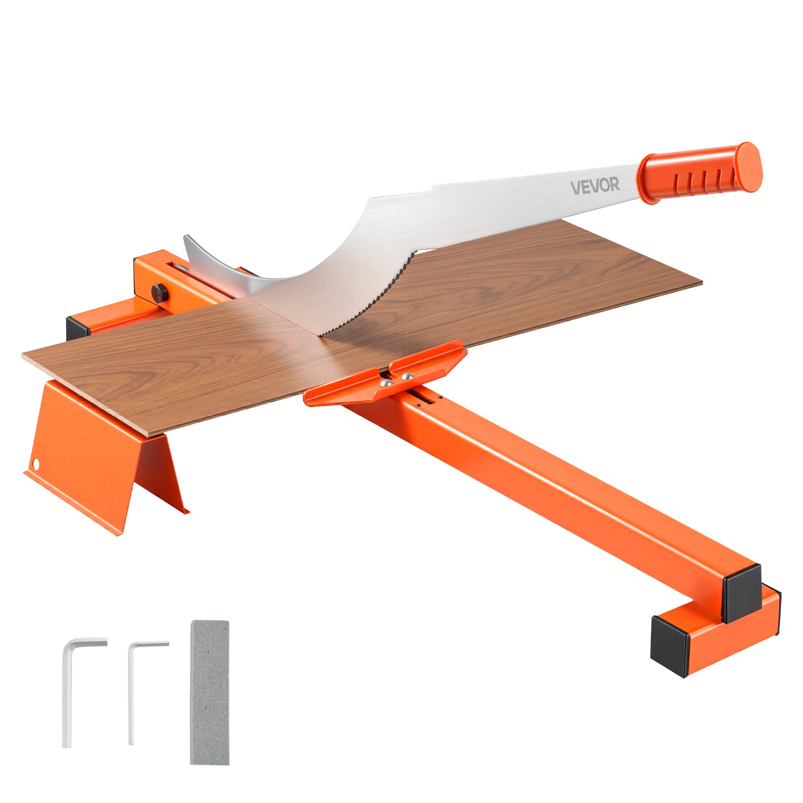 VEVOR 12″ Vinyl Floor Cutter 10mm Laminate Tool w/ Angle Guide D2 Blade