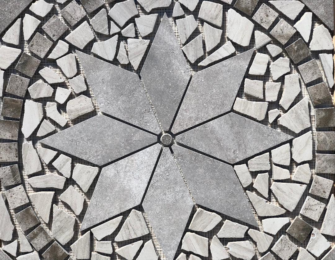 36″ x 36″ Tile Medallion Deco – Daltile Porada, Articulo & Avondale tile series