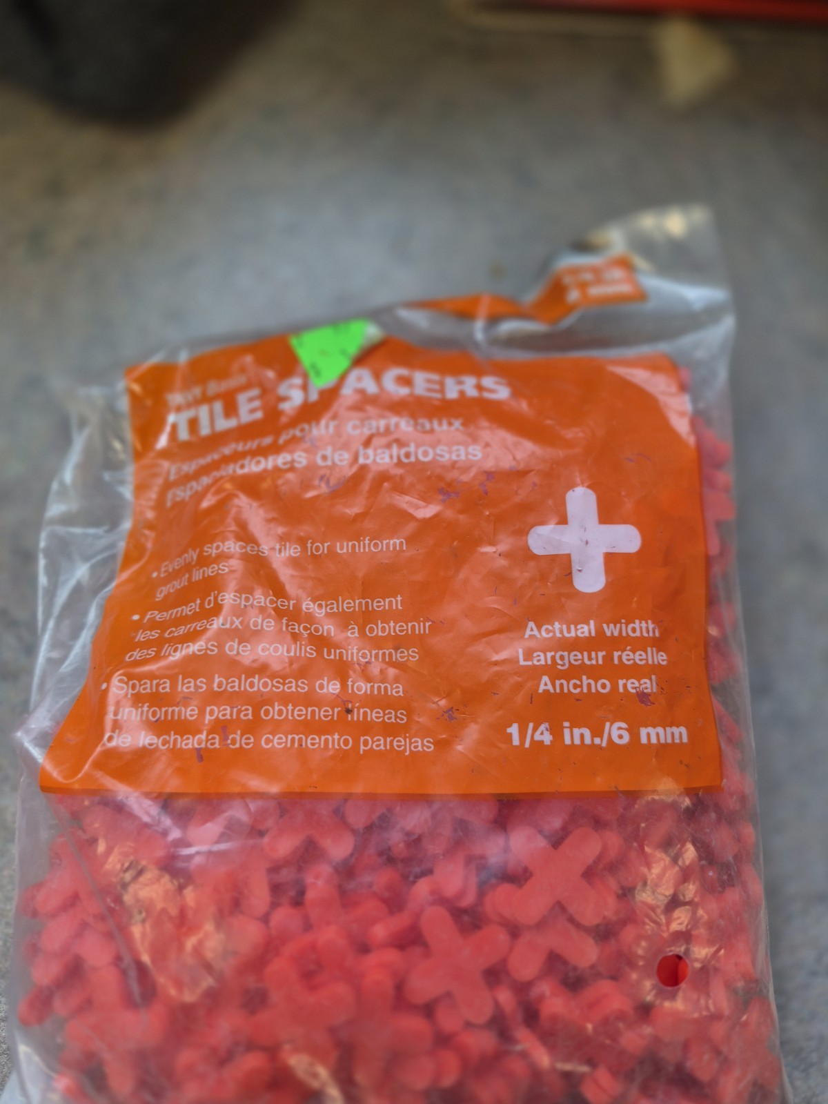 Red Tile Spacers 1/4 Inch