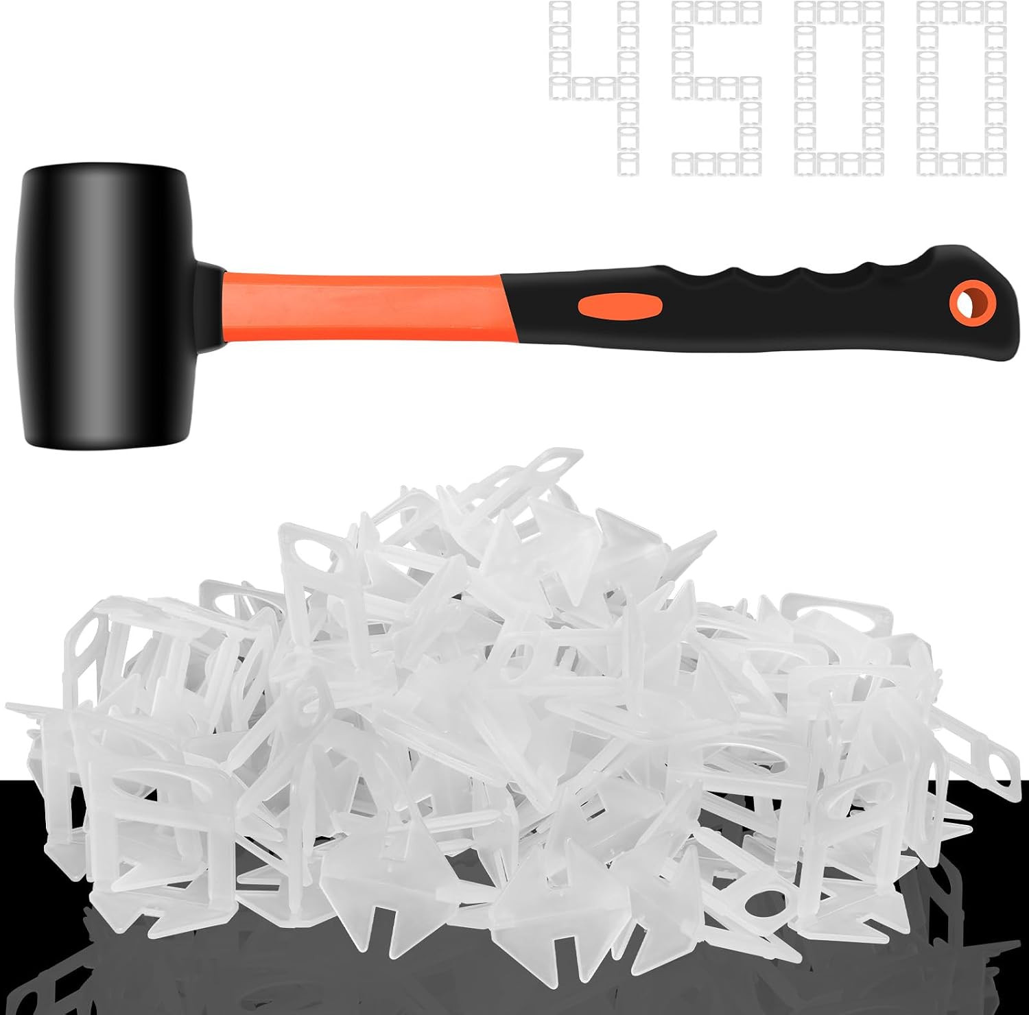 Tile Leveling System, 2000-Piece 1/8″ Tile Spacers Clips Tile Tools, Tile Instal