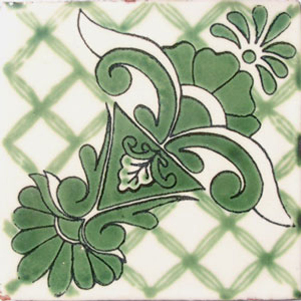 9 MEXICAN TILES WALL OR FLOOR USE TALAVERA MEXICO CERAMIC HANDMADE POTTERY C#029