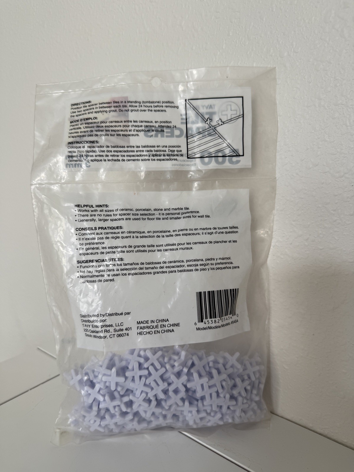 TAVY BASIX Tile Cross #5454 Spacers 1/8″ 3mm – 500 count NEW & SEALED!