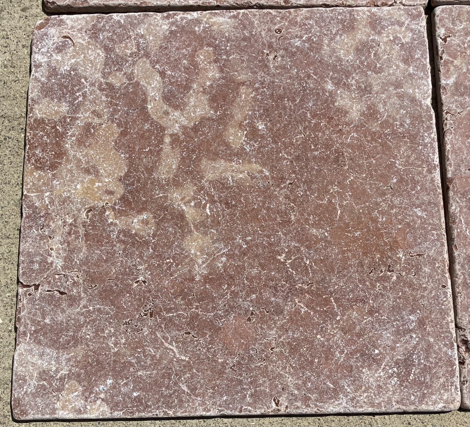 12×12 Tile Pink Rosa Verona Travertine Tile Remodel 3×3 SAMPLE PIECE TS-104B