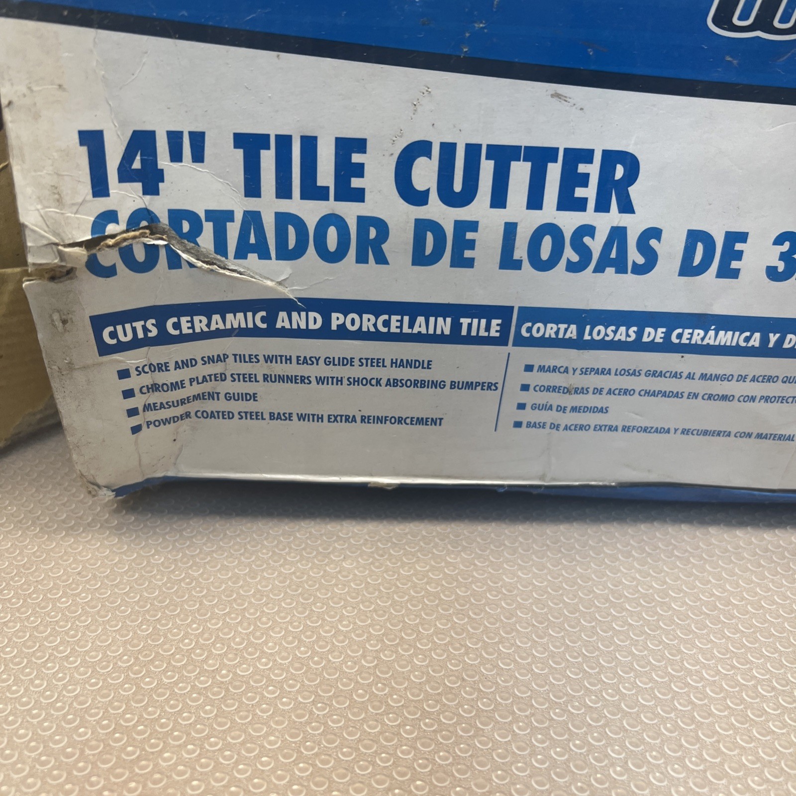 Workforce 14″ Tile Cutter THD14 Ceramic Porcelain Tile Tool Used Box Is Damaged