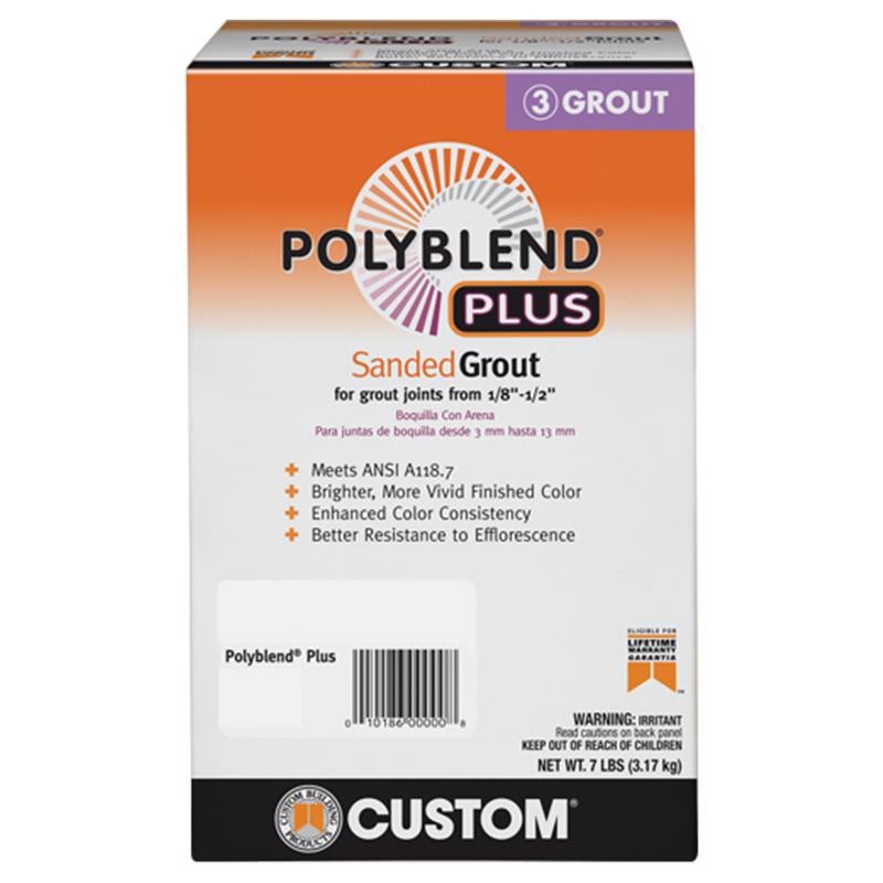 Custom Building Products Polyblend Plus Haystack Sanded Grout 7 lb