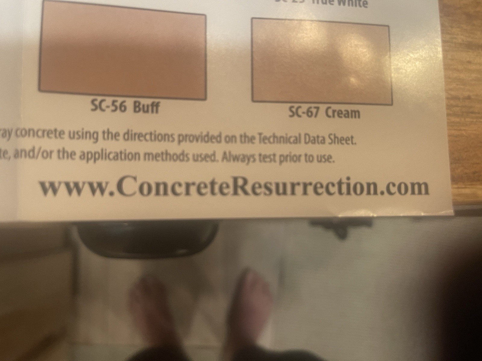 Fast Drying Concrete Stain-Professional-Easy to Use 7 Color Sample Pack 8oz each