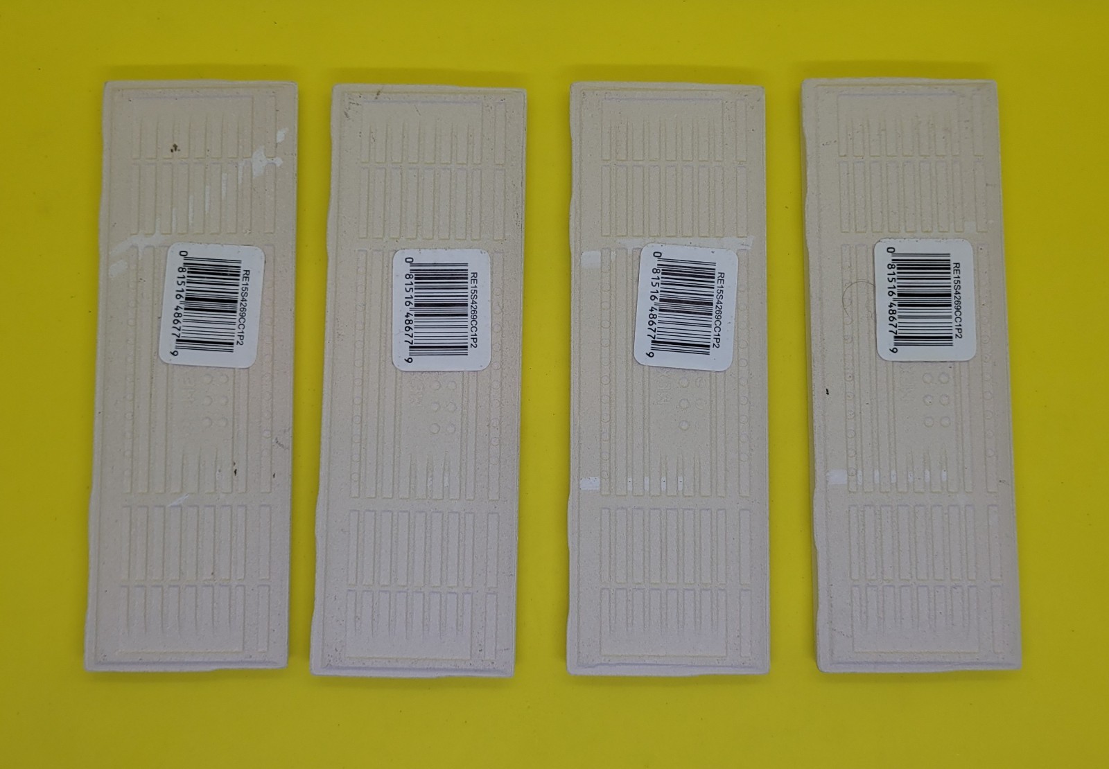 RESTORE BRIGHT WHITE 2″ X 6″ Bullnose Ceramic Tiles by Daltile – 4 total